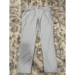 Redvanly Pants Mens Extra Large 34" Gray Performance Pull On Golf Trousers Chino